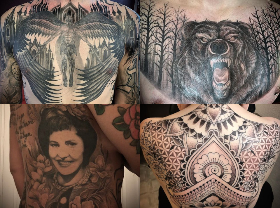 Isoja tatuointiprojekteja